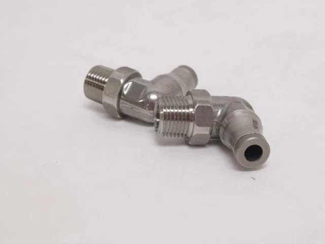 192037 New-No Box; Parker 3889-04-11_ Lot-2 Elbows; SS-316; 5/32"PTC x 18NPT