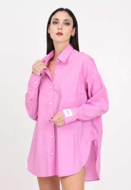 HINNOMINATE Camicie Donna  CASUAL Camicia da donna rosa tiariè over con etichett