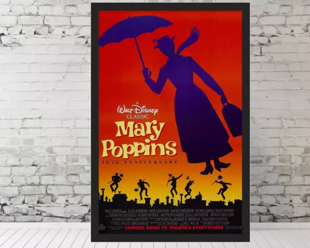 Mary Poppins movie poster - Julie Andrews poster 11x17" Framed Trendy Posters