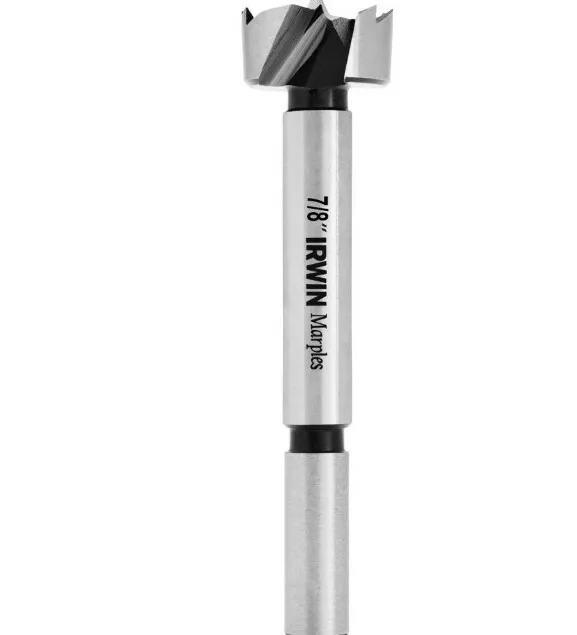 Irwin  Marples  7/8 in. Dia. x 6  L Carbon Steel  Forstner Drill Bit  3/8 in. 2