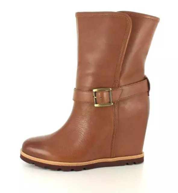 Ugg leather wedge boots hotsell