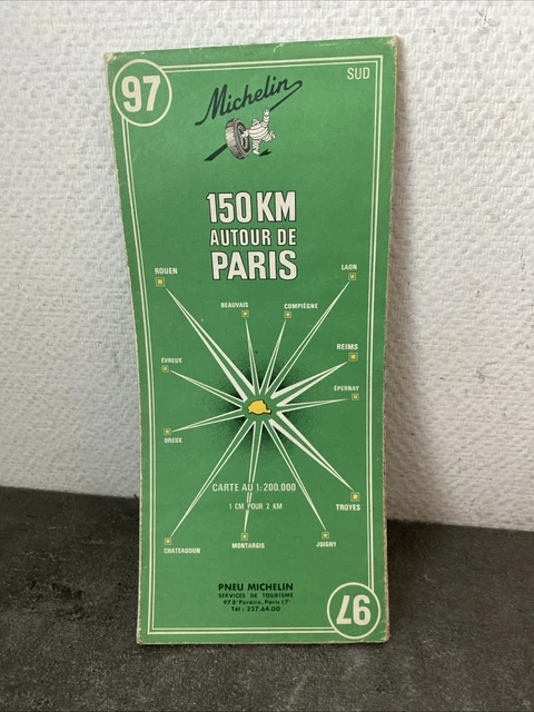 ANCIENNE CARTE CYCLISTE TARIDE N° 6 Est de la France , section Nord EUR