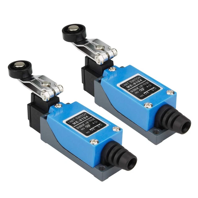 Roller Lever Arm Momentary Limit Switch ME8104 1NC 1NO 2PCS