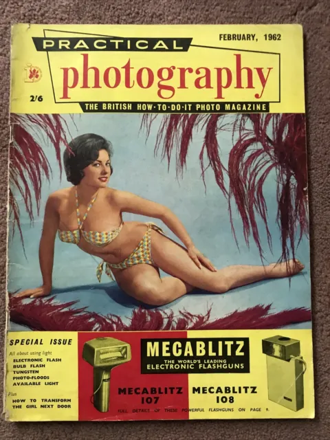 Practical Photography Magazine- February 1962 - VGC