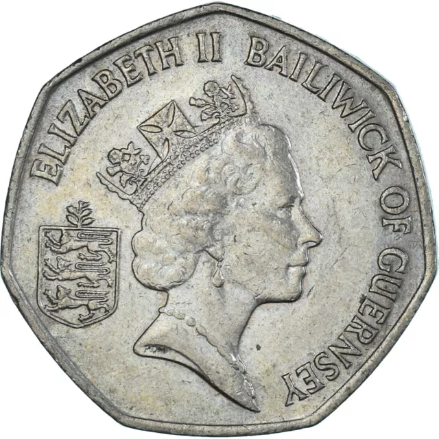 [#1310287] Münze, Guernsey, 50 Pence, 1997