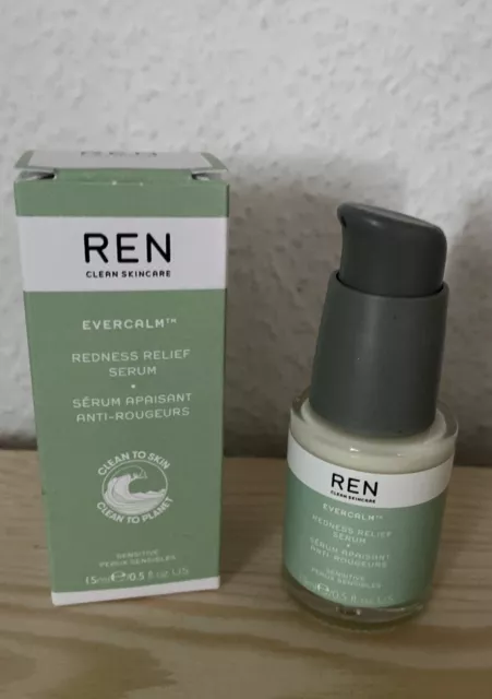 REN Clean Skincare Evercalm Redness Relief Serum 15 ml Gesichtspflege NEU&OVP