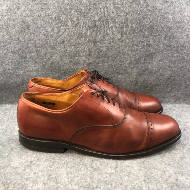 Allen Edmonds Shoes Men's 12 Brown Leather Cap Toe Dress Oxfords