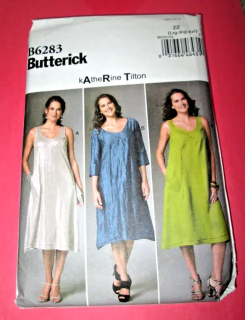 Butterick Katherine Tilton Loose Fit Dress Women Size 16 18 20 22 24 16 Uncut