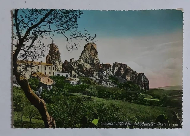 CALTANISSETTA - Ruderi del Castello Pietrarossa , vg 1953 f.g. Bella