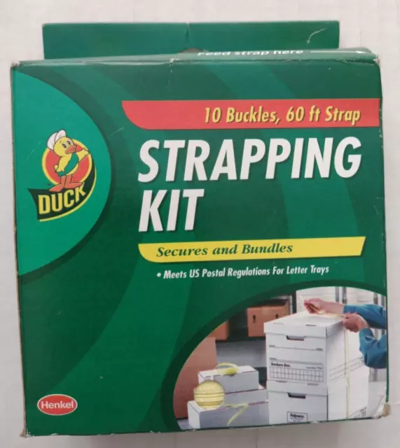 Kit de correas de pato 10 hebillas 60 pies correa cumple con las regulaciones postales de EE. UU. NUEVO