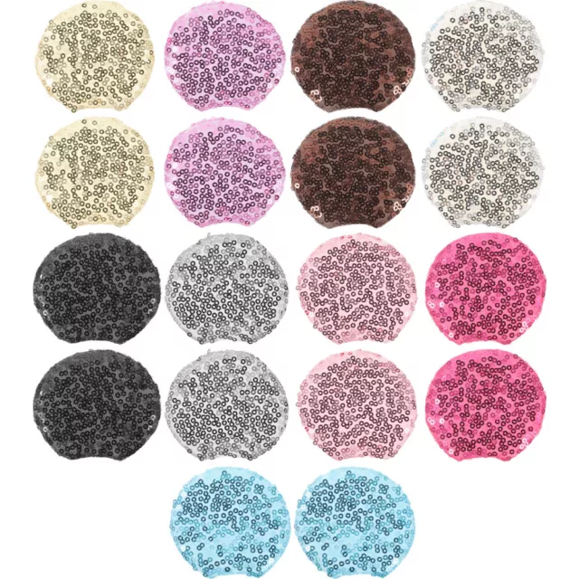 18 Pcs Making Supplies Mice Ears for Hair Clips Glitter Powder