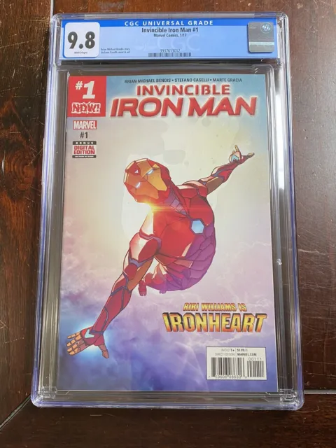Invincible Iron Man #1 (2017) CGC 9.8 : Riri Williams is IRONHEART