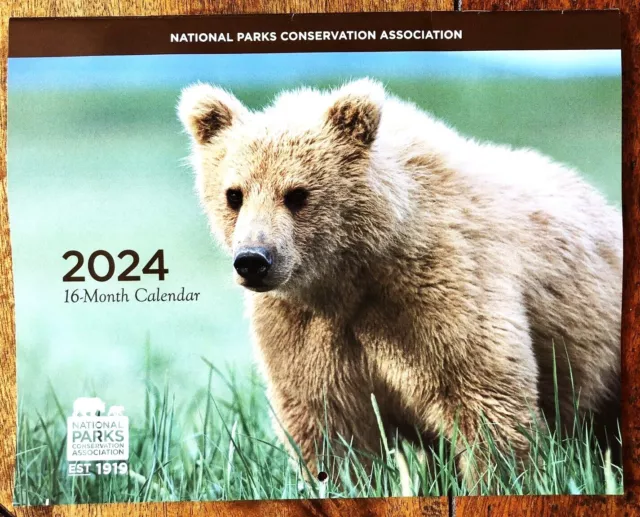 2024 NATIONAL PARKS Conservation Association 16Month Wall Calendar NEW