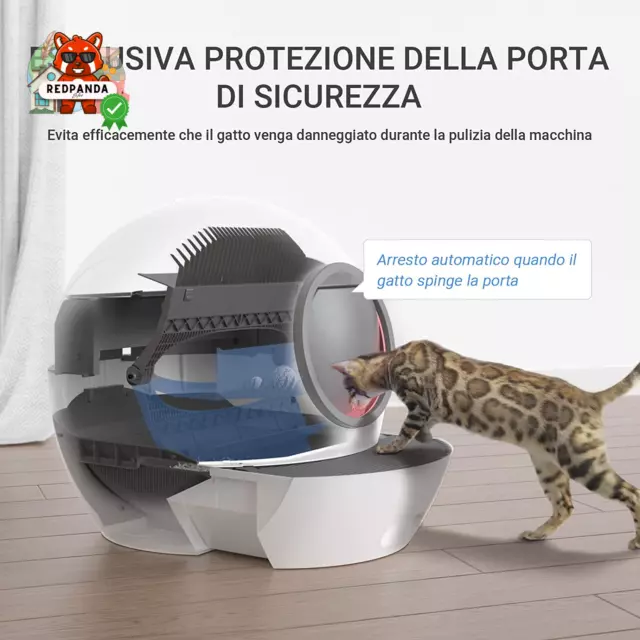 Lettiera Gatti Autopulente Intelligente Controllo APP Automatica Wifi 3