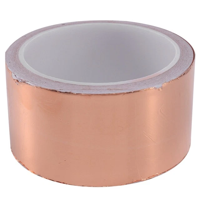 50mmx10M EMI Copper Adhesive Copper Foil Copper Tape Self-adhesive tape rol S8E2