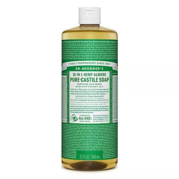 Dr Bronner Org Almond Castile Liquid Soap 946ml