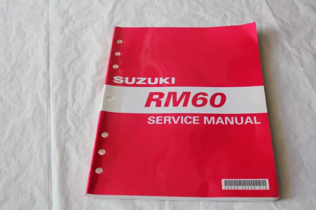 Suzuki Rm60 Rm 60 Factory Service Manual Genuine Oem 2003