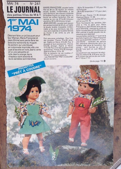 Page De Poupée Françoise Michel - Modes Et Travaux Mars 1968, Occasion