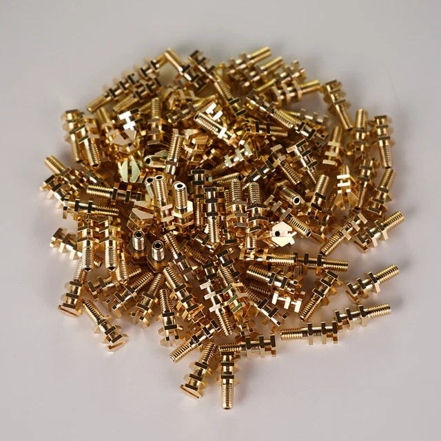 20pcs Turret Lug Gold 12.5mm Overall Length 5mm Diameter for Terminal Board Amp