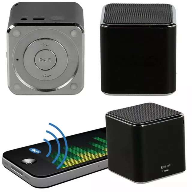 Altavoz Bluetooth Mini MP3-Player para Móvil Smartphone IPHONE IPAD Box Batería