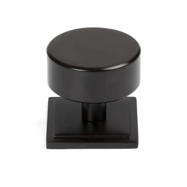 From The Anvil 50444 Aged Bronze Kelso Cabinet Knob - 38mm (Square)