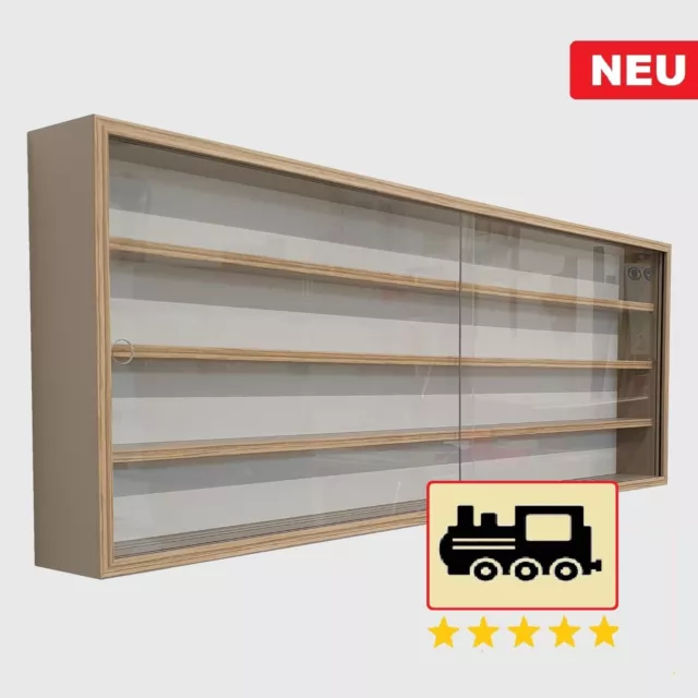 !! Sammlervitrine für Modelleisenbahn Spur H0 , Regal , Vitrine 4 Fach !!!Neu!!!