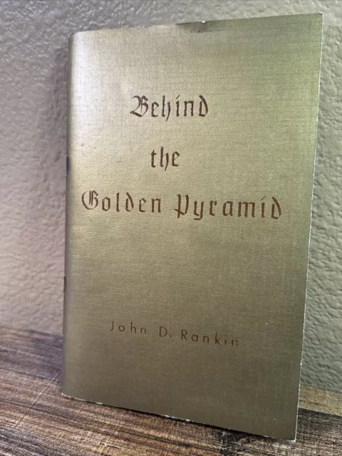 60S/70S SPIRITUAL/OCCULT BEHIND the Golden Pyramid John D. Rankin Book ...