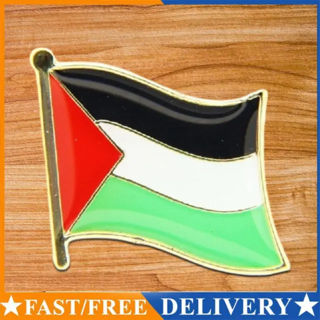 Palestine Flag Lapel Pin Badge Small 0.75-inch/19mm Diameter for Patriots