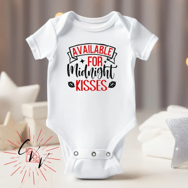 New Years Eve Available for Midnight Kisses Tee or Bodysuit for Babies or Kids