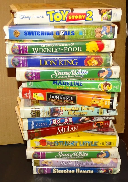 14 VHS TAPES in Clamshell Cases (Mostly Disney Movies) used/yard sale ...