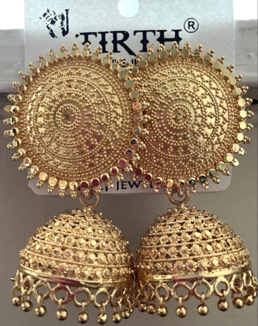 Golden Earrings Jhumka (ZV:12531) Online Shopping & Price in Pakistan