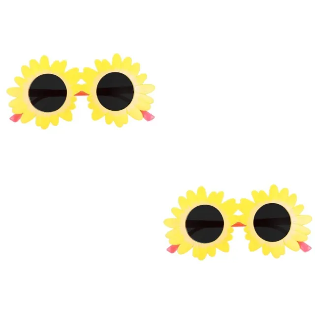 2 paia di occhiali da sole floreali per bambine bambini cupcake topper signorina fuori