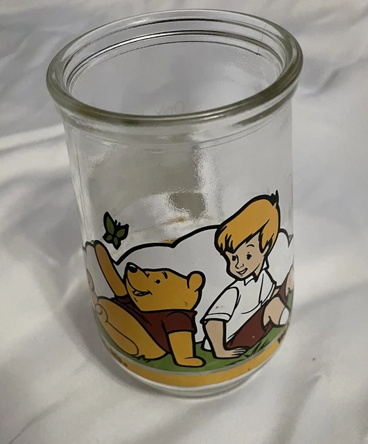DISNEY WINNIE THE Pooh's Grand Adventure Welch's Jelly Jar Glass 8.00