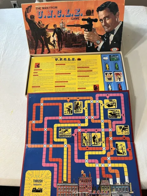 Vintage The Man from UNCLE Board Game Ideal 1965 U.N.C.L.E.- Complete-#2