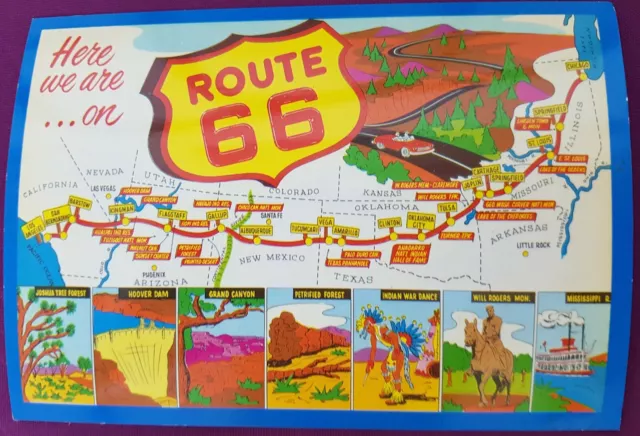 Carte postale neuve USA ROUTE 66