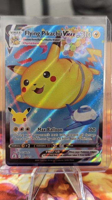 Flying Pikachu V & Vmax Set – Celebrazioni – Carte Pokemon Ultra Rare (006/025-007/025), Lotto Con Lamina