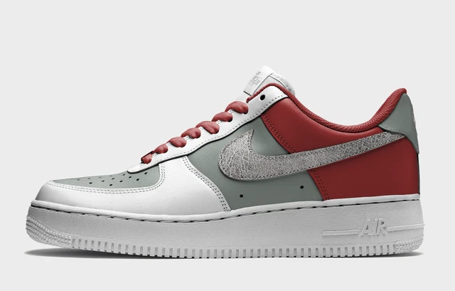 grey and red af1
