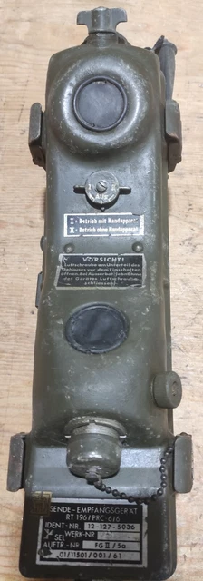 U.S. ARMY RICETRANS (banana) AN/PRC-6  FUNZIONANTE con circuito di alimentazione
