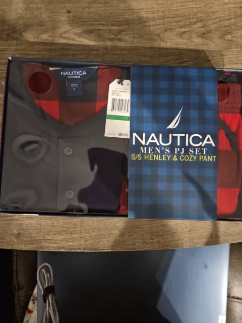 Nautica Men's PJ Set Brand New List Henley & Cozy pant