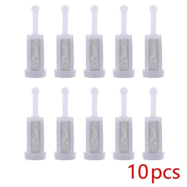 10 Disposable HVLP Gravity Feed Spray Gun Filters Fine Mesh, Strainer