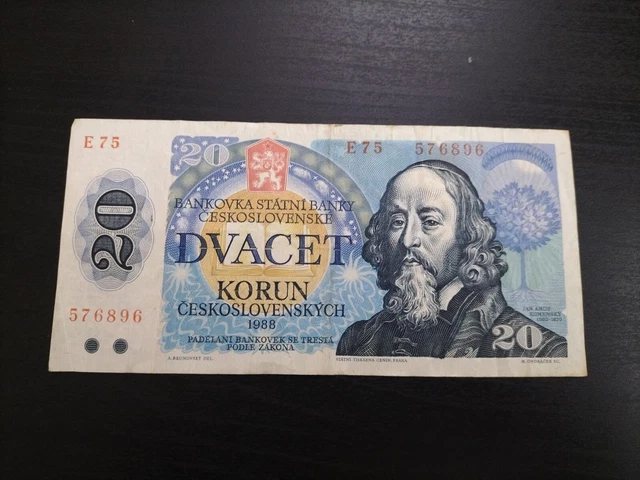 Czechoslovakia 20 Korun 1988
