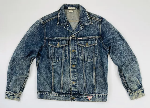 Vintage 1980’s Georges Marciano For GUESS? Denim Jean Jacket Size Medium