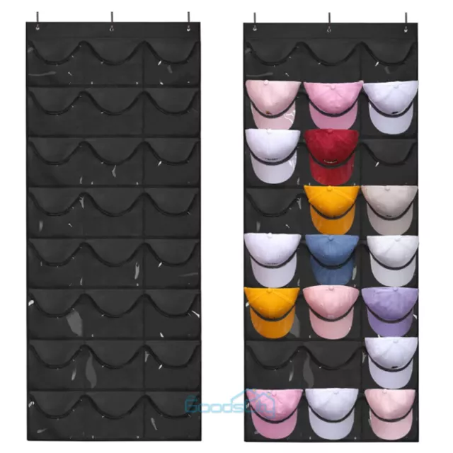 Cap Rack Baseball Hats Visors Wall Door Hanger Holder Hook Storage Organizer US