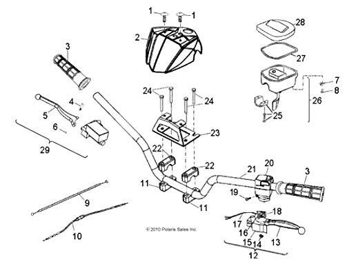 Polaris 0453804 NUT-MASTER CYLINDER PHX