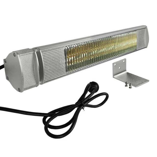 Indoba elektrischer Infrarot Heizstrahler 2000W zur Wandmontage Garten Terrasse 3