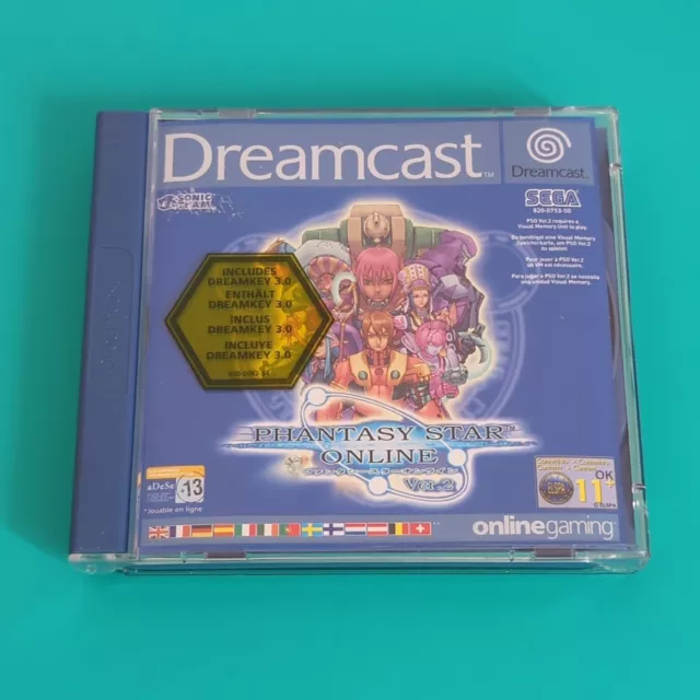 Phantasy Star Online Ver 2 UK PAL Sega Dreamcast