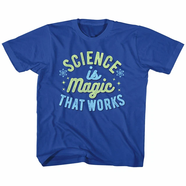 Nerd Society Science is Magic That Works Kids T Shirt Toddler Geek Slogan Top