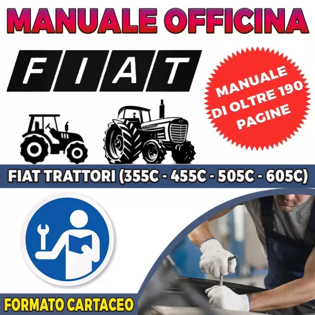 Manuale Officina Riparazione Trattori Fiat In Formato Cartaceo In Italiano