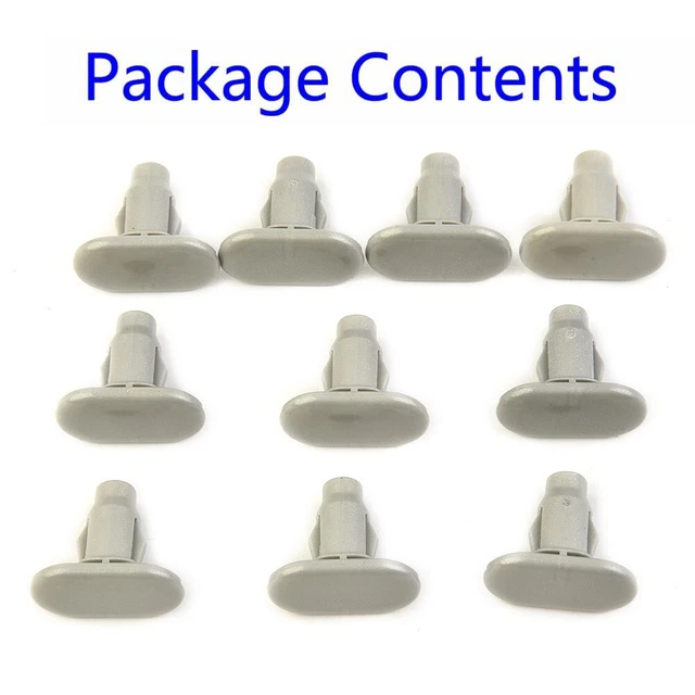10 Pcs Rocker Form Holders Moulding Clips For Lexus GX470 2003-2004 F160 Grey