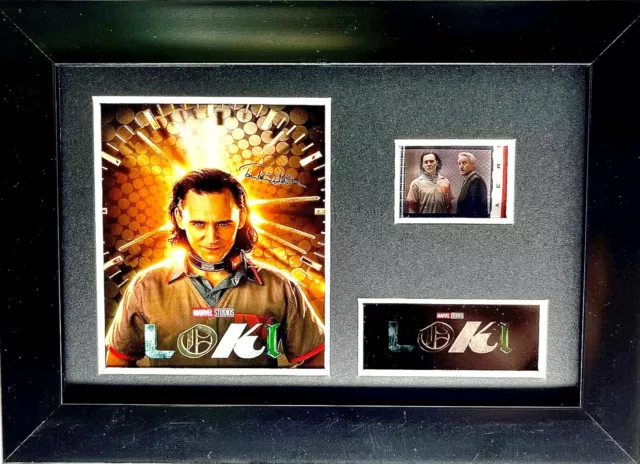 Loki S1 35mm Film cell Display Framed - Cast Signed